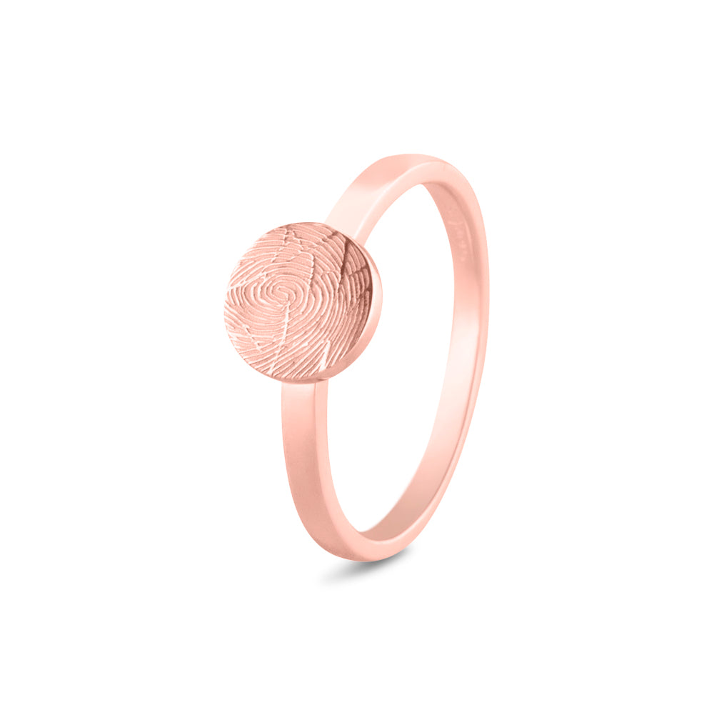 Plain Signet Disk Ring